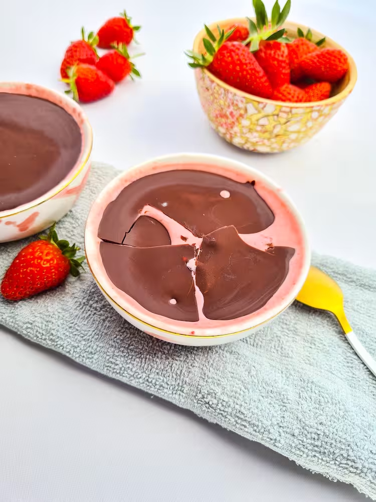 Glaces surprise à la fraise