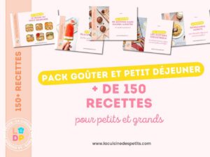 Pack de recettes pour le gouter des enfants