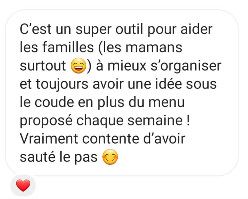 témoignage plate-forme recettes enfants