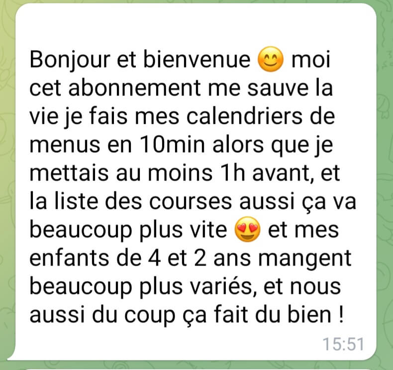 témoignage plate-forme recettes enfants