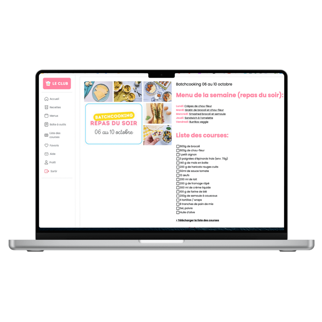 Plate forme recettes pour enfants