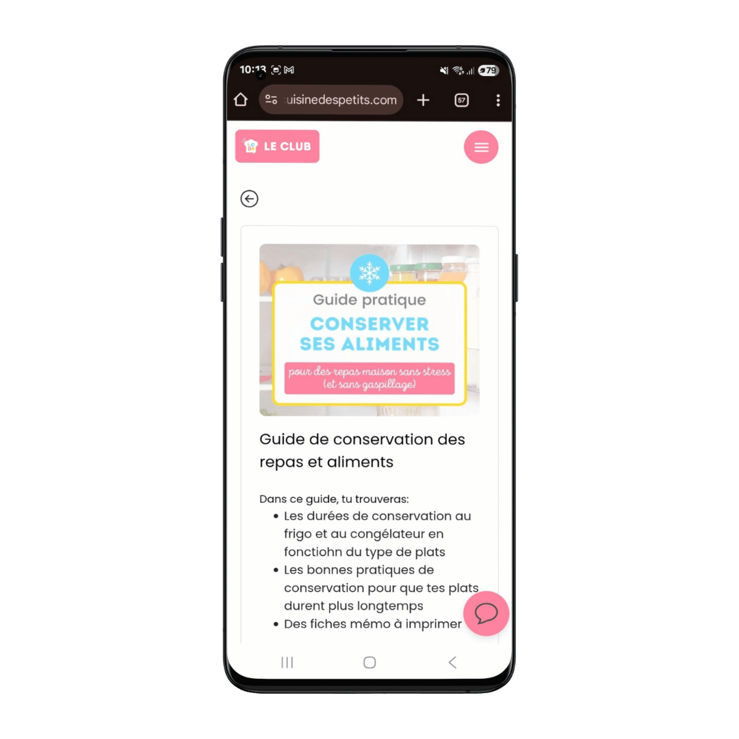 Plate forme recettes pour enfants