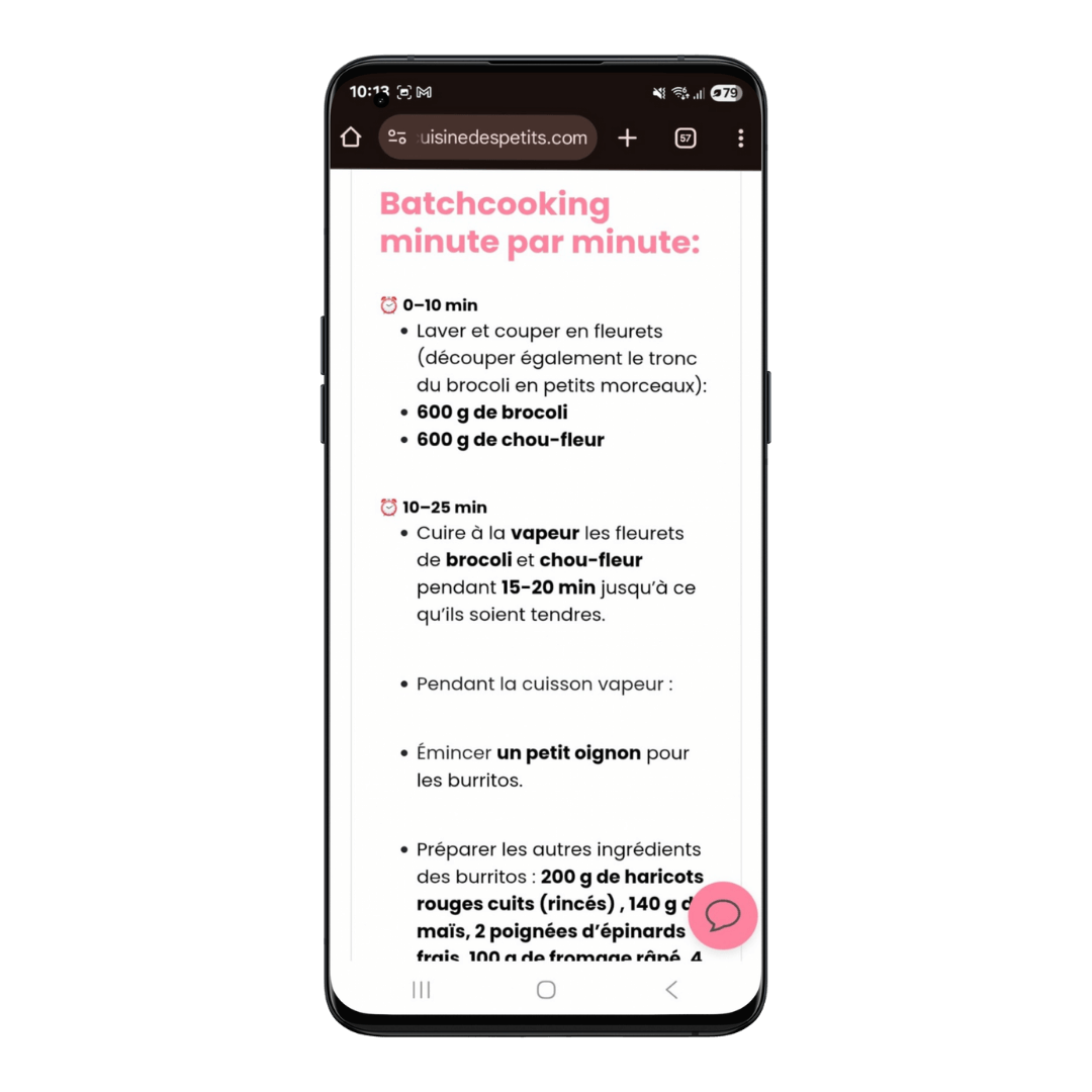 Plate forme recettes pour enfants