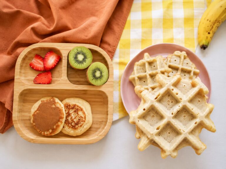 Pancakes et gaufre sans sucre ajouté pour enfants