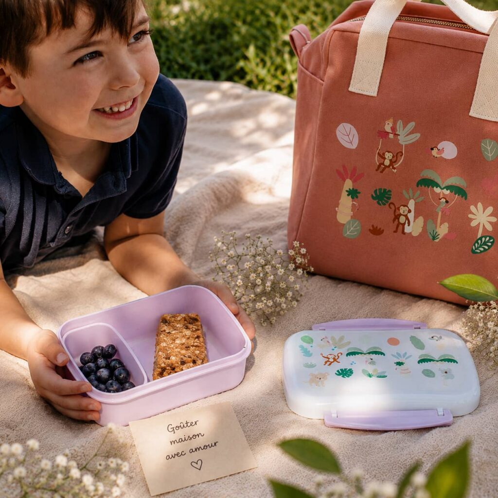 Goûter maison pour enfant dans une lunchbox